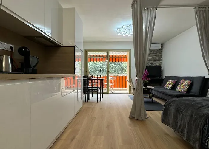 Juan-les-pins Clim-plage 200m -piscine Апартаменты Антиб