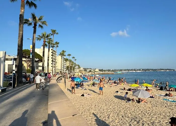 Juan-les-pins Clim-plage 200m -piscine * Антиб