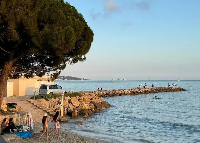 Juan-les-pins Clim-plage 200m -piscine *