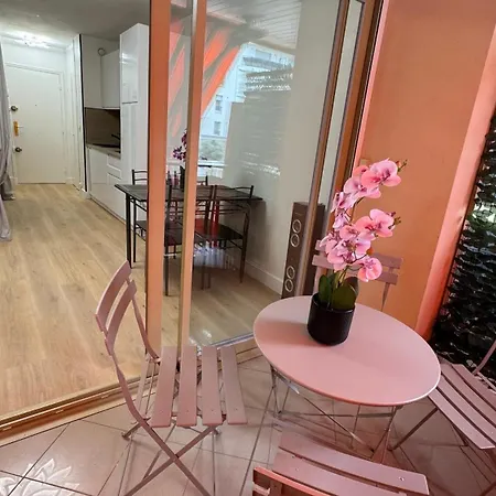 Juan-les-pins Clim-plage 200m -piscine شقة أنتيب