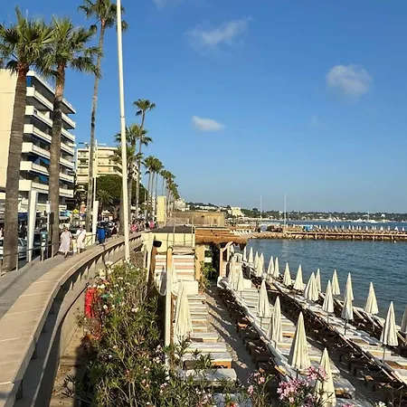 アパート Juan-les-pins Clim-plage 200m -piscine アンティーブ