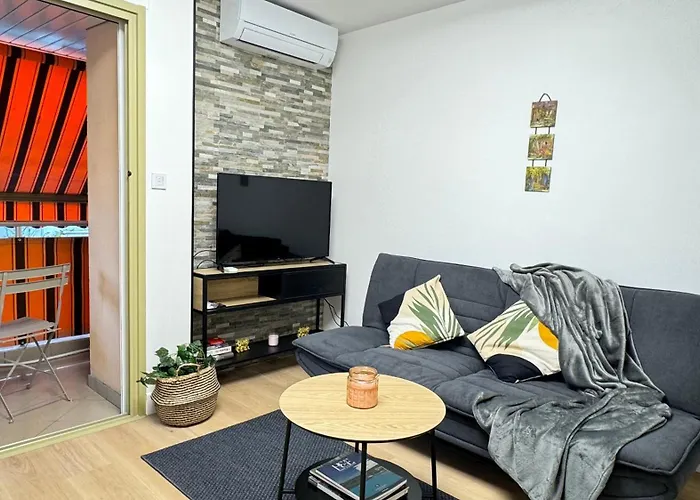 Juan-les-pins Clim-plage 200m -piscine * アンティーブ